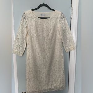 London times cream dress